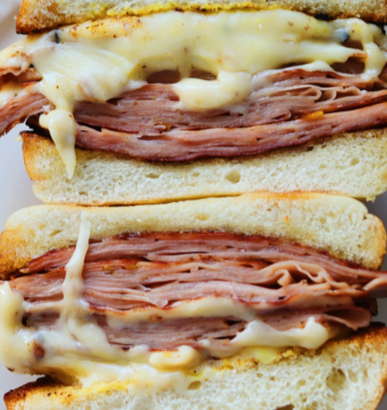CHEESE & MORTADELA SANDWICH TOASTED PLAIN